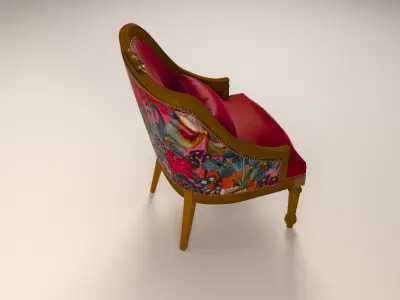 Classic Vintage Armchair  3D model