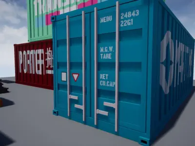 Low-Poly Industrial Props Pack Low-poly 3D model