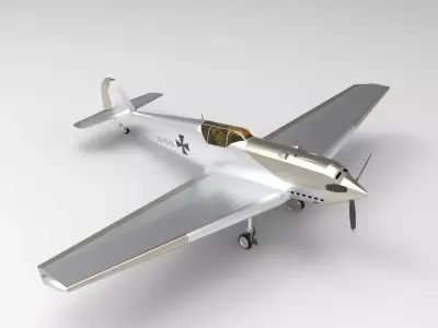 Messerschmitt Bf 109 3D model 8