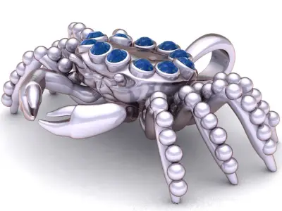 CRAB INSECT PENDANT 3D PRINTABLE MODEL 3D print model