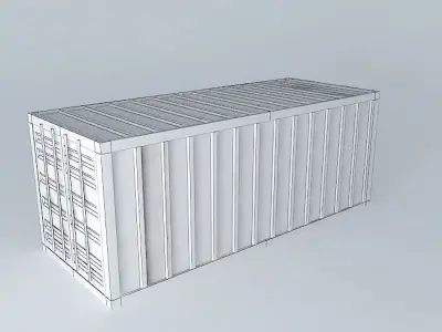Container shipping Free 3D model 2