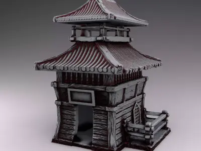 Stylized Japanese Set Part 1 and Crying girl 3D print model