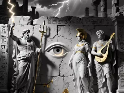 Ancient Greek Relief Sculpture - 3D CNC Model - Wall Decor Asset 3D print model