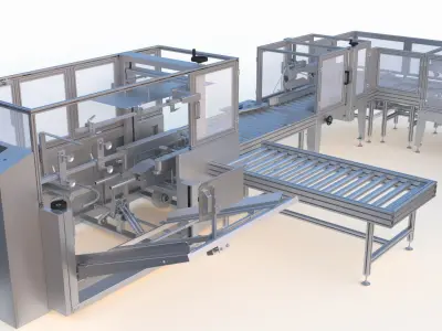 Semi Automatic Packaging Machine 3D model