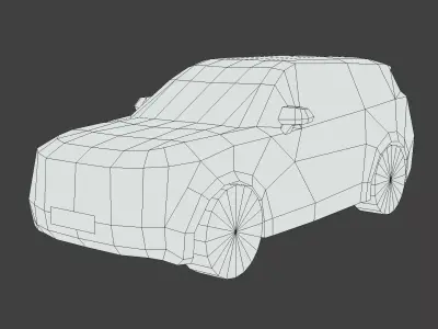 Generic Premium SUV Low-poly 3D model
