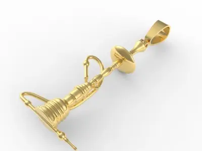 hookah pendant 3D print model