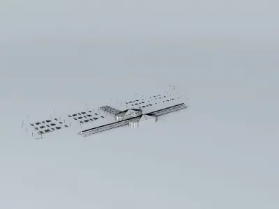 Southend Airport  Train Station Free 3D model