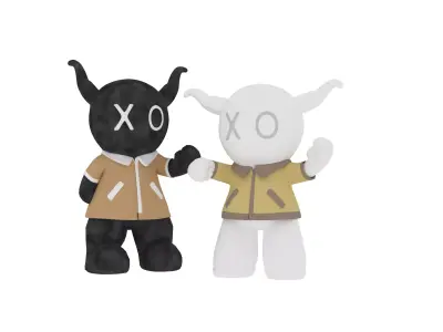 NEW DOLLS 3D PRINTABLE MODEL Low-poly 3D model
