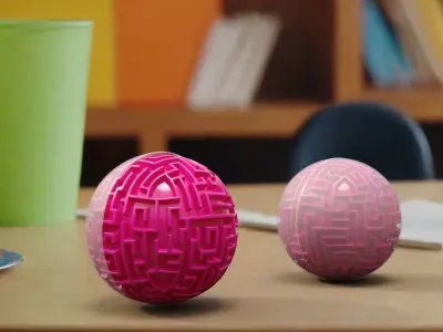 3D Maze Ball 3D model