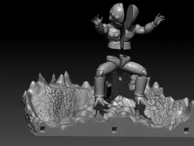 Mecha Frieza vs future trunks the first part 3D print model 3D print model