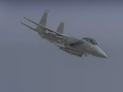 Pack Aerial Assaults Aircrafts - 10 Aircrafts Low-poly 3D model