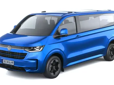 Volkswagen Transporter T7 e-caravelle LWB 2025 3D model