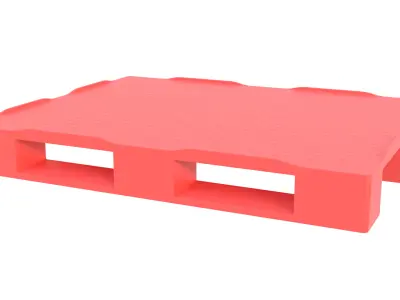Plastic Pallet 02 3D model
