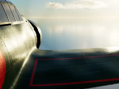 A6M5 Zero fighter 3d model 3D model