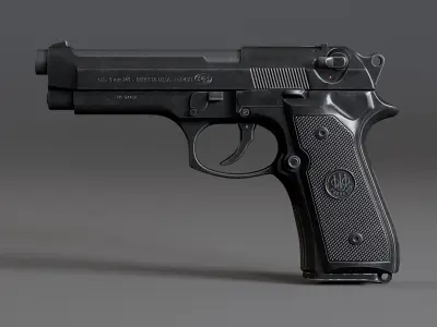 Pistole Beretta M9 3D model