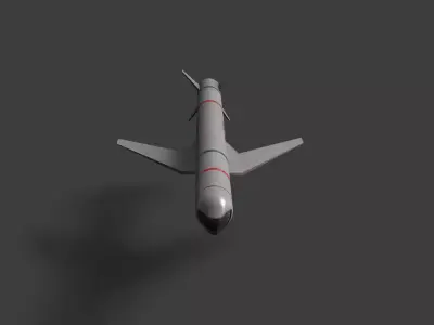 AGM-84HK SLAM-ER Low-poly 3D model