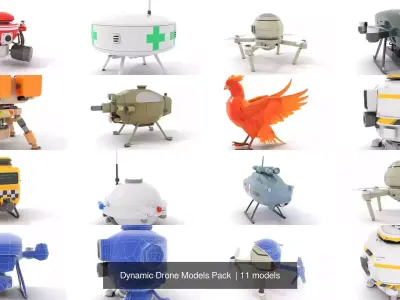 Dynamic Drone Models Pack 