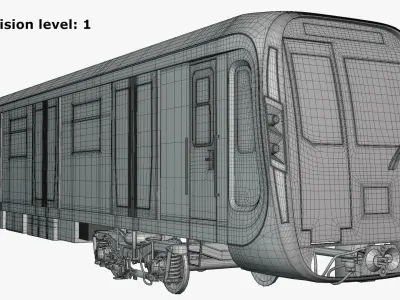 Moscow metro trains 3D Model Pack