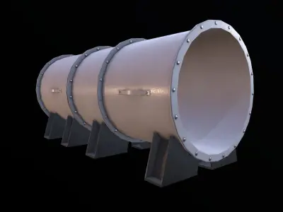 Ventilation Fan Low-poly 3D model buy