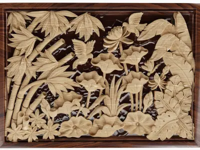 stereoscopic panel 3D model