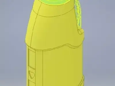 Oil Bottle-200ml 3D model