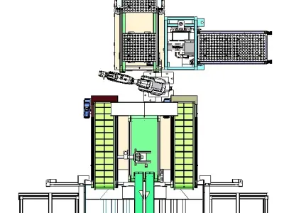 Double hoppipe joint casting plate feeding Free 3D model