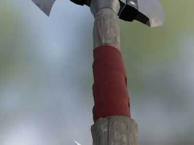 Wooden Axe-low poly Free low-poly 3D model