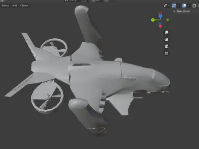 Space Ship Low-poly 3D model by ndt5292