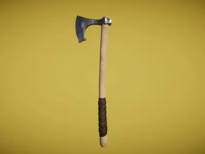 Real World - Medieval Axes Low-poly 3D model