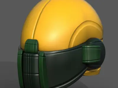 Helmet scifi military combat 3d futuristic 3d  Low-poly 3D model