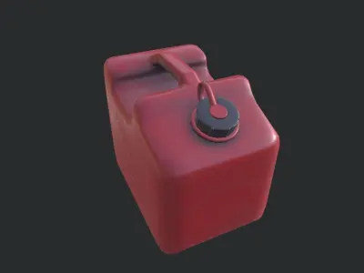 Plastic Canister 01 Low-poly 3D model