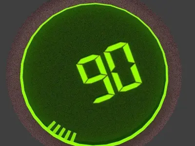 Power gauge 3D model