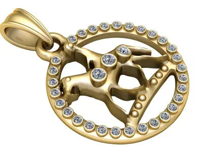 Sagittarius   PANDANT 3D PRINTABLE MODAL  3D print model