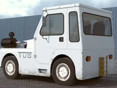 Airport Tug Tractor 3D model