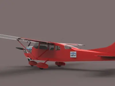 Cessna 206 Free 3D model