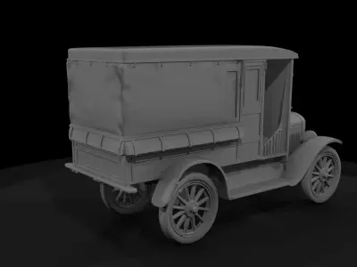 HO Delivery Truck Diorama Vehicle Printable STL 3D print model