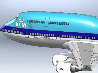 Boeing 747 3D model get
