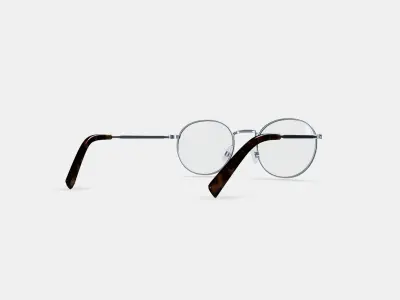 Simon Eyeglasses in Antique Silver Low-poly 3D model