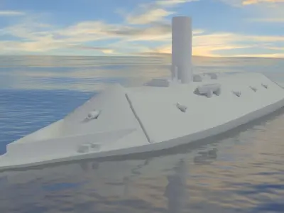 CSS Virginia 1862 3D print model