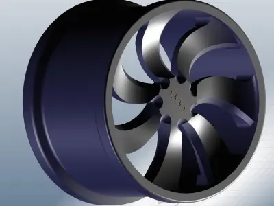 Solid Car rim 3D model