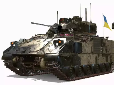 bradley-m3a3  Low-poly 3D model