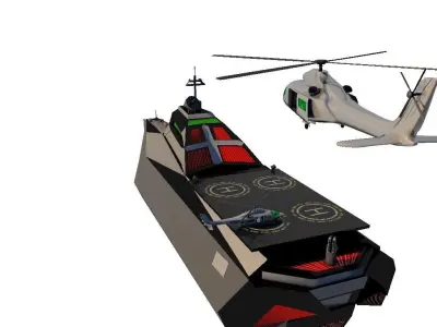 Helicopter v1 Free 3D model