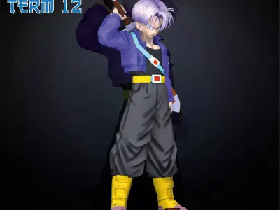 Trunks Sculpture - Pre-Supported and Cut Version  3D print model