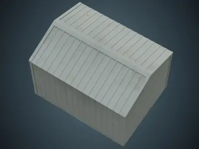 Portable Building 1 Low-poly 3D model