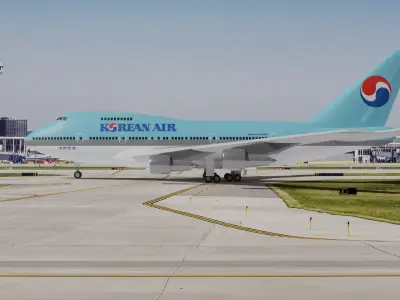 Korean Air 747SP Free 3D model
