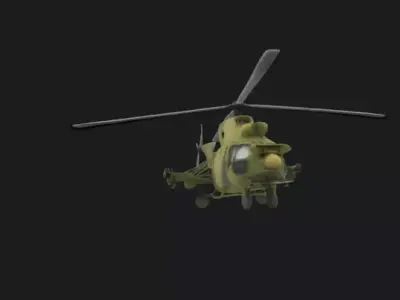 Military Helicopter 3D Model 3D model