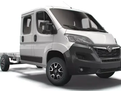 Opel Movano Chassis Truck Crew Cab 4035 WB 2022 3D model