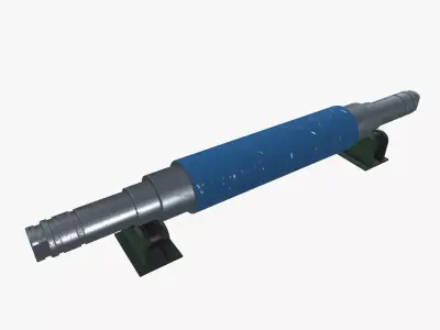 Roller Bearing Stand Low-poly 3D model