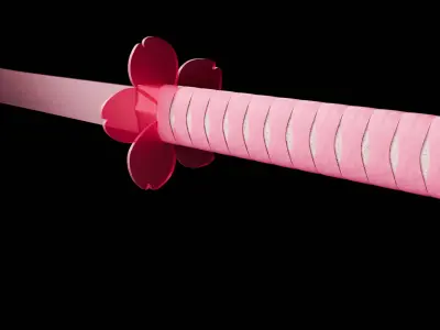 Sakura Katana 3D model