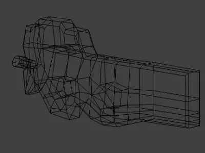 P90-weapon gun Low-poly 3D model